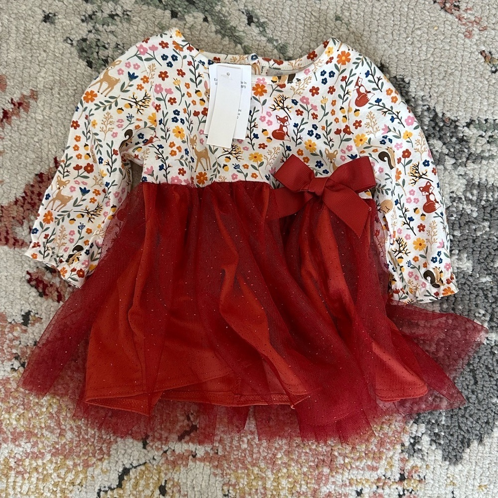 New Good Lad Baby Girl Fox Print Tutu Dress Size 9 Months
Absolutely adorable